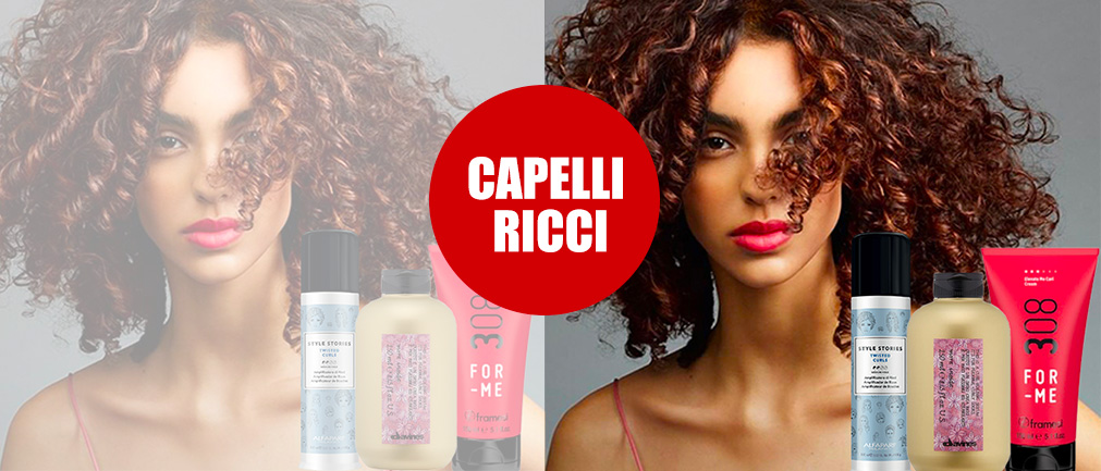 Prodotti professionali per capelli ricci, ondulati e mossi