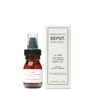 Depot No. 403 Pre-Shave & Softening Beard Fresh Black Pepper Oil 30 ml