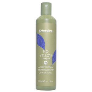 Echosline No Yellow Shampoo Antigiallo per Capelli Biondi Decolorati e Grigi 300 ml