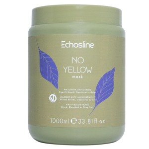 Echosline No Yellow Maschera Antigiallo per Capelli Biondi Decolorati e Grigi 1000 ml