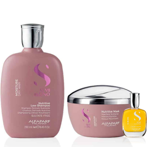 Alfaparf Semi di Lino Moisture Nutritive Shampoo 250 ml + Maschera 200 ml + Siero 15 ml