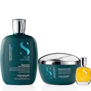 Alfaparf Semi di Lino Reconstruction Reparative Shampoo 250 ml + Maschera 200 ml + Siero 15 ml