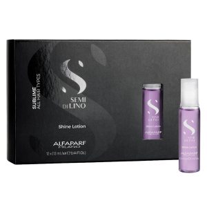 Alfaparf Semi di lino Sublime Shine Lotion Trattamento Illuminante Per Tutti i Tipi di Capelli 12 x 13 ml